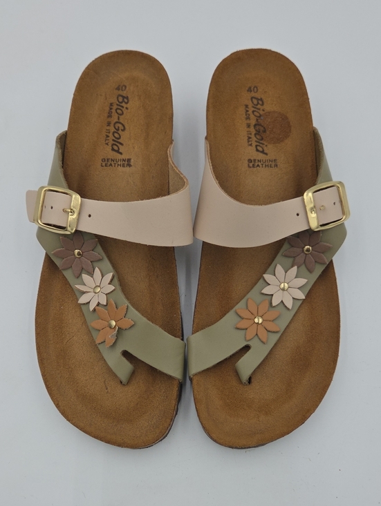 A. Giannetti Shoes - A. Giannetti women's floral slip-on sandals